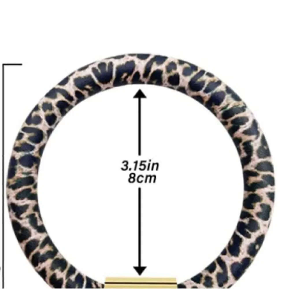 Leopard Print key ring bracelet